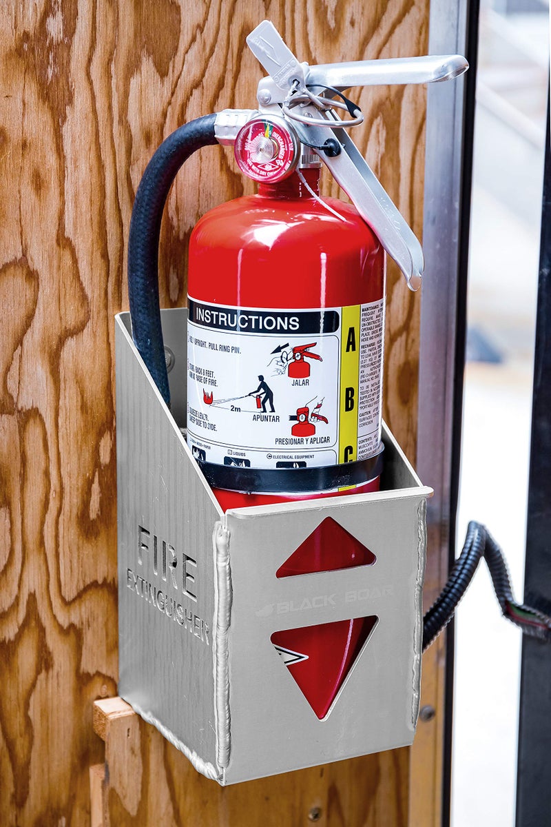 Black Boar Aluminum Holder for Enclosed Trailer/Garage | Securely Holds a 5lb. fire Extinguisher | Durable Construction | Easy to Install (66105) - Image 3